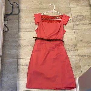 Forever 21 Belted Pink Dress